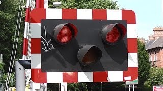 Railway Crossing at Lansdowne Road Station Dublin [upl. by Eiramanit]