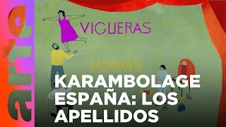 Karambolage España los apellidos  ARTEtv Cultura [upl. by Melamed152]