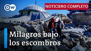 DW Noticias del 10 de febrero Sobrevivientes de los sismos en Siria y Turquía Noticiero completo [upl. by Elleiand110]