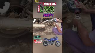 Bajaj Pulsar 220F Engine Oil Change Motul 3100 Gold 20W50Pulsar220F Engine Oil Change Pulsar220F [upl. by Marduk]