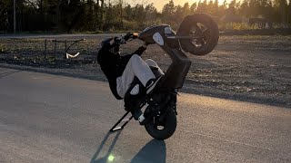 Yamaha slider 50cc wheelie progression [upl. by O'Malley]