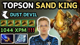 🔥 736a TOPSON SAND KING Midlane Dust Devil 🔥 Rushing Aghanim 1044 XPM  Dota 2 [upl. by Aphrodite]