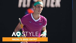 Rafael Nadals Australian Open 2022 Outfit  AO Style [upl. by Newob962]