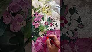 “Tylus Lelijos pasakojimas” The Silent Tale of the Lily” aquarelle paintingprocess flowers [upl. by Myrvyn]