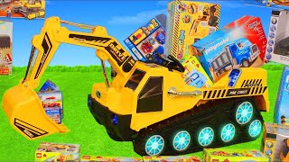 Excavator and other Construction Vehicles for Kids [upl. by Syd966]