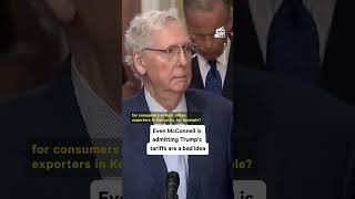 Mitch McConnell Isnt a Fan of Donald Trumps Tariffs Plan [upl. by Girvin548]