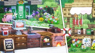 Amazing Must Have Aesthetic Minecraft Mods Floral Decoration amp Bakery [upl. by Moffit]