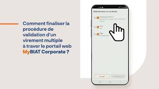 Le profil ‘’Valideur d’un virement multiple mobile’’ sur MyBIAT Corporate [upl. by Retepnhoj]