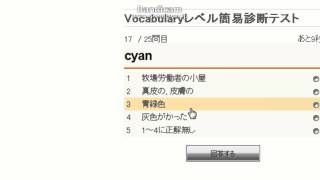 weblio語彙力診断 レベル30 全知全能 48秒 [upl. by Florella]