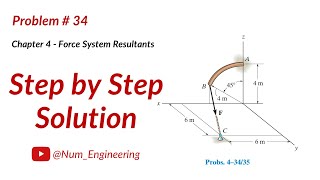 4–34 Determine the moment of the force of F  600 N about point statics [upl. by Phina604]