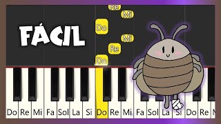 LA CUCARACHA  PIANO FÁCIL CON NOTAS  PIANO TUTORIAL [upl. by Hubie]