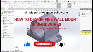 solidworks part design for beginners youtube automobile mechanicalengineering 3dprinting [upl. by Curren22]