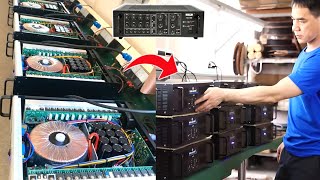 FACTORY में AHUJA AMPLIFIER कैसे बनता है DJ Amplifier Manufacturing Amplifier Production part2 [upl. by Nadbus]