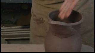 How to Make a Clay Pitcher  How to Attach a Clay Spout [upl. by Annahsad]