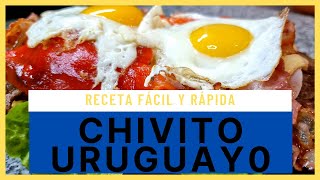 Como hacer el mejor Chivito Uruguayo al plato  Receta Fácil y Rápida [upl. by Klemens]