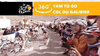 1km before the summit of the Galibier  360°  Tour de France [upl. by Odlanyar]