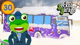 Bobby the Bus is STUCK  Geckos Garage  Trucks For Kids  Educational Videos For Toddlers [upl. by Kina]