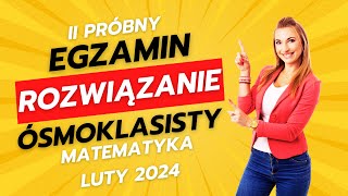 II próbny egzamin ósmoklasisty z matematyki Sprawdź się [upl. by Nnylamme]