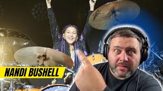 Drummer reacts to Nandi Bushell  Playing Wembley with Foo Fighters  Learn to Fly  Age 12 [upl. by Ching]