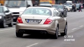 Mercedesbenz CL500 Kicherer Exhaust LOUD Acceleration Sound in Hamburg 1080p Full HD [upl. by Tlok]