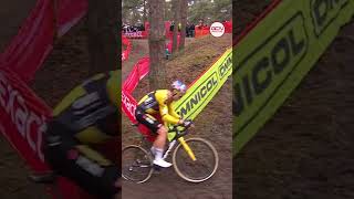 🌈 Mathieu van der Poel was flying through the technical sections in Mol ExactCross cx cyclocross [upl. by Marijn]