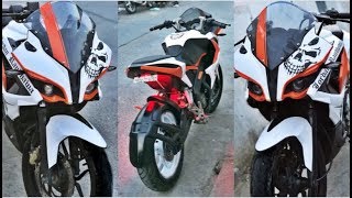 Under 2000 Rupees Modification ll Bajaj Pulsar 200 RS MAAN ARTS PB46 [upl. by Dlawso853]