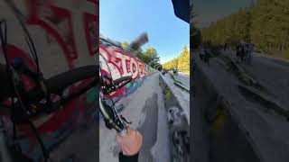 70kmh Brakeless MTB Bobsled POV [upl. by Vinnie]