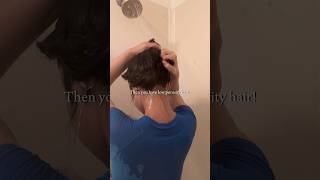 Signs you have low porosity hair wavyhair wavyhairroutine hairtransformation wavyhairtutorial [upl. by Maunsell]