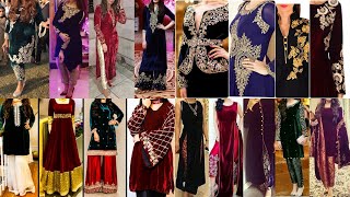 Velvet Dresses Velvet Suit Velvet Kurti Velvet Hand Work [upl. by Pliske612]