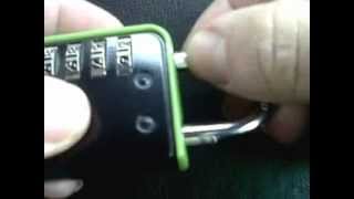 How to change forgotten or lost code on a coded padlock [upl. by Hoopes]