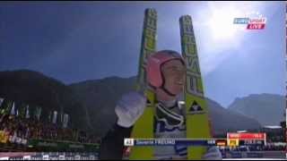 Ski jumping  Severin Freund 2285m  Planica K185 2012 [upl. by Wolfort238]