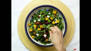 Roasted Butternut amp Pomegranate Salad Recipe [upl. by Pansie983]