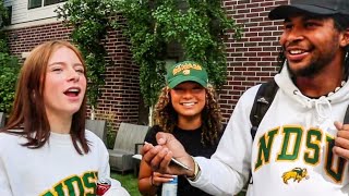 Crazy College Tailgate Interviews Public Interview NDSU [upl. by Akeemat]