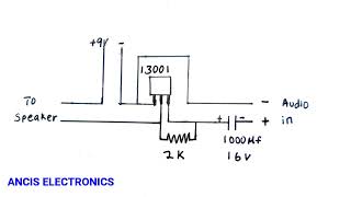 13001 audio Amplifier [upl. by Ahsircal106]