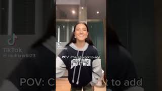 POV charli forgot to add the sound😭😂 funny charlie fanpage trend tiktok shorts [upl. by Dowd448]