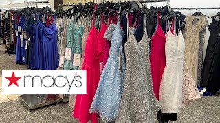 MACY’S LONG DRESSES SHOP WITH ME [upl. by Nyliret]