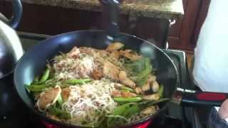 Keto Thai Noodle Stir fry Recipe  LOW CarbCAL [upl. by Aicetal547]