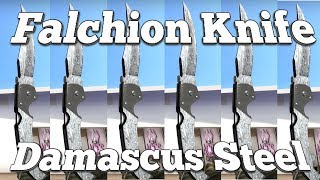 ★ Falchion Knife  Damascus Steel FIELD TESTED FLOAT 0315598071 [upl. by Mallorie978]