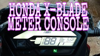 New Honda XBlade meter console and gear position indicator [upl. by Nitsid]