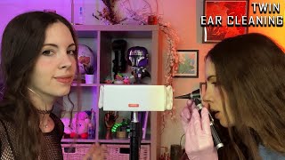 Twin EAR CLEANING ASMR For Sleep amp Tingles [upl. by Brendis]