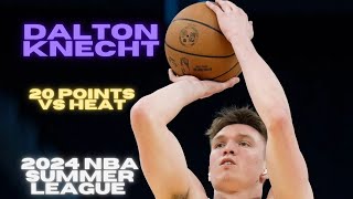 Dalton Knecht Highlights vs Heat  20 pts 9 reb 1 ast  2024 NBA Summer League Highlights [upl. by Tiler]