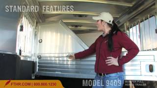 Economical Aluminum Horse Trailer  The Featherlite Model 9409 Tour [upl. by Llehsal]