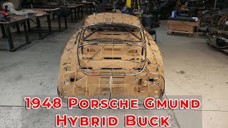 1948 Porsche Gmund SL Coupe Hybrid Wireform Buck Update [upl. by Adur]