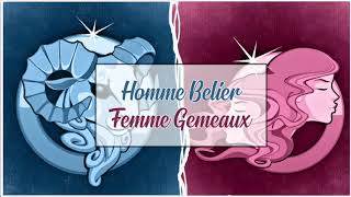 Homme Bélier ♈ Femme Gémeaux ♊ Compatibilité Astrologique Amoureuse [upl. by Teddi]