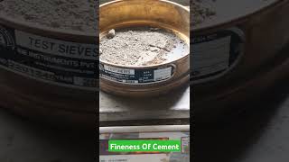 Fineness Test Of Cement By 90 Micron Sieve  Quality Check Of Cement 💯✅ [upl. by Hesoj]