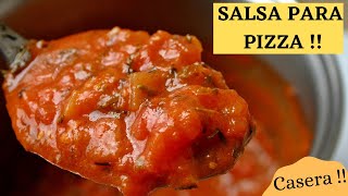 🥇 Cómo hacer SALSA para PIZZA CASERA 🔥 de Tomates  Una buena Salsa roja para Pizza  Receta Fácil [upl. by Blossom664]