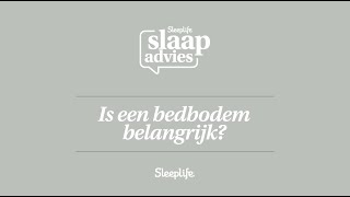 Is een bedbodem belangrijk [upl. by Aipmylo]