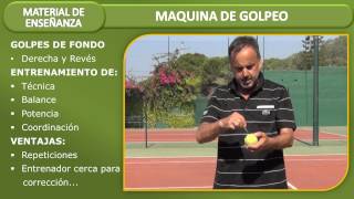 Máquina de golpeo para tenis [upl. by Olympium887]