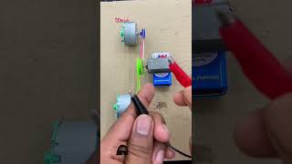 How to make a DC motor a generator  shortsfeed dcmotor diy dcgenerator electronic [upl. by Swainson]