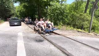 Rail Bikes in York County PA travelling north towards Howard Tunnel [upl. by Nesila591]